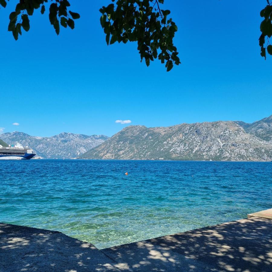 Studio On The Coast, With A View Of The Sunrise,Free We-Fi Kotor Luaran gambar